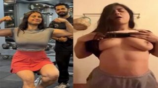 Fitness Model Naked Exposing For Best Friend Fucking Video