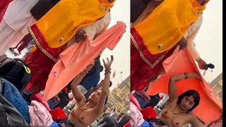 Indian Bhabhi Bath Outdoor Changing Clothes Captured Show XXX