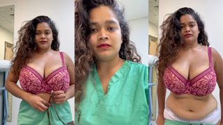 Desi Bigboob Horny Indian Tanker Nurse Strip Teasing Hard