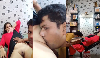 Mallu Couple Pussy Licking In Beauty Parlour Captured Clip