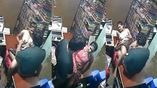 Tamil Girl Affair With Shop Owner Fucking CCTV Captured Show