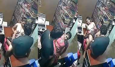 Tamil Girl Affair With Shop Owner Fucking CCTV Captured Show